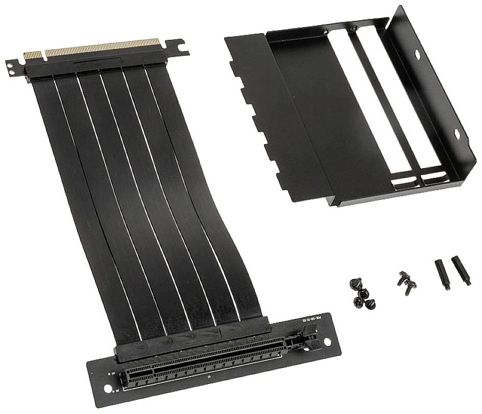 Kolink GPU Mounting Kit Grafikkartenhalterung Inkl. Riser Kabel Schwarz