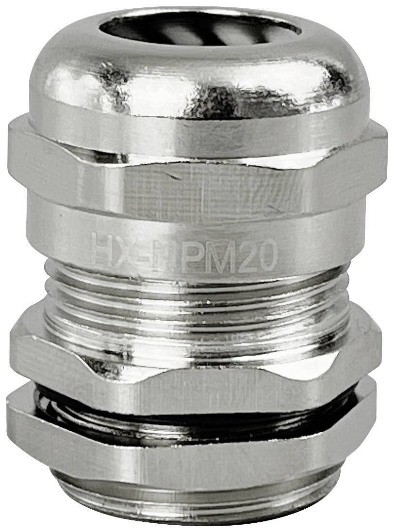 TRU COMPONENTS TC-10302832 Kabelverschraubung M20 Messing (vernickelt) Metall 1 St.