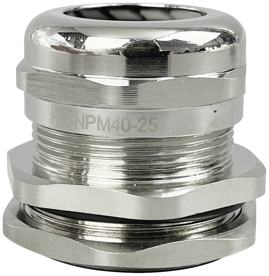 TRU COMPONENTS TC-10302852 Kabelverschraubung M40 Messing (vernickelt) Metall 1 St.