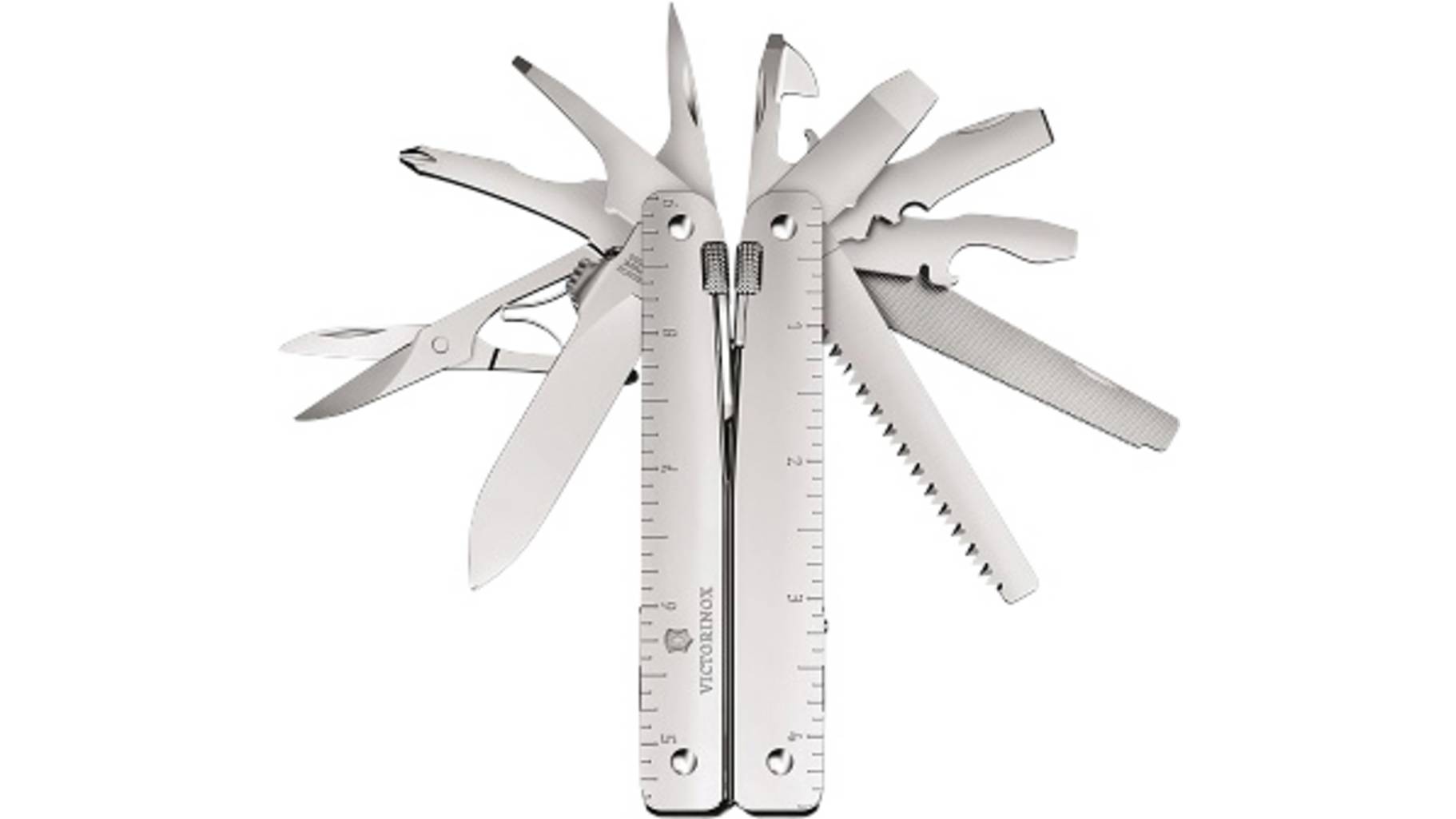 Victorinox Multifunktionswerkzeug Swiss Tool 26 Funktionen Kombi Zange Metallsaege Halter Feststellbar Silber 687209638 Victorinox Multifunktionswerkzeug Swiss Tool 26 Funktionen Kombi Zange Metallsaege Halter Feststellbar Silber 687209638