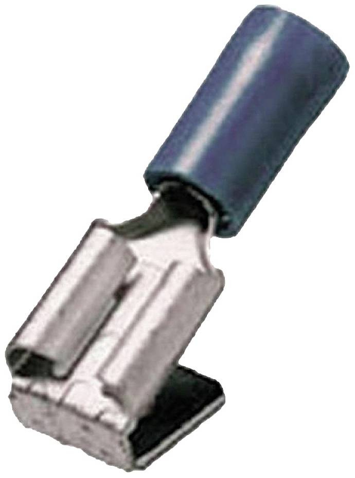 Intercable 180903 Flachstecker mit Abzweig Steckbreite: 6.30mm Steckdicke: 0.80mm Teilisoliert Blau