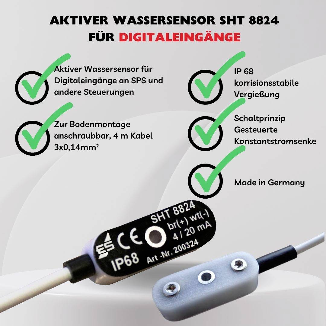 Schabus 200324 SHT 8824 Aktiver Wasser-Sensor für Digitaleingänge