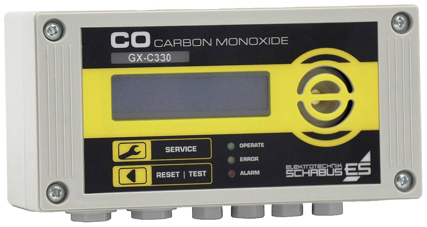 Schabus GX-C330 Kohlenmonoxid-Melder mit internem Sensor netzbetrieben detektiert Kohlenmonoxid