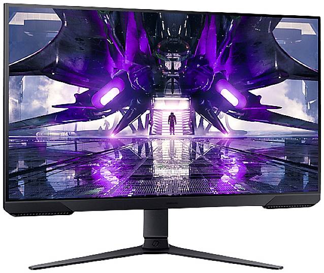 Samsung Odyssey G3 S27AG322NU LED-Monitor EEK E (A - G) 68.6 cm (27 Zoll) 1920 x 1080 Pixel 16:9 1 ms HDMI®, DisplayPort, Kopfhörer (3.5 mm Klinke)