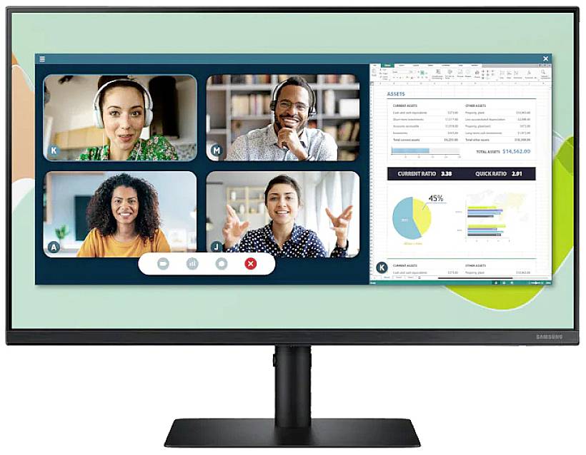 Samsung S24A400VEU Business LED-Monitor EEK E (A - G) 61 cm (24 Zoll) 1920 x 1080 Pixel 16:9 5 ms HDMI®, VGA, DisplayPort, USB-A (USB 3.2 Gen 1), Ko