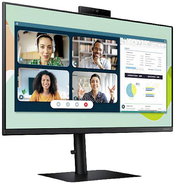 Samsung S24A400VEU Business LED-Monitor EEK E (A - G) 61 cm (24 Zoll) 1920 x 1080 Pixel 16:9 5 ms HDMI®, VGA, DisplayPort, USB-A (USB 3.2 Gen 1), Ko
