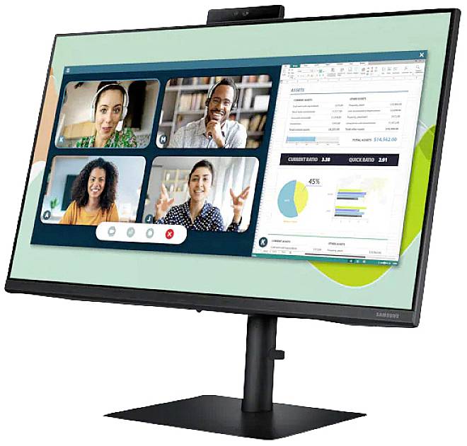 Samsung S24A400VEU Business LED-Monitor EEK E (A - G) 61 cm (24 Zoll) 1920 x 1080 Pixel 16:9 5 ms HDMI®, VGA, DisplayPort, USB-A (USB 3.2 Gen 1), Ko