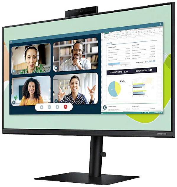 Samsung S24A400VEU Business LED-Monitor EEK E (A - G) 61 cm (24 Zoll) 1920 x 1080 Pixel 16:9 5 ms HDMI®, VGA, DisplayPort, USB-A (USB 3.2 Gen 1), Ko