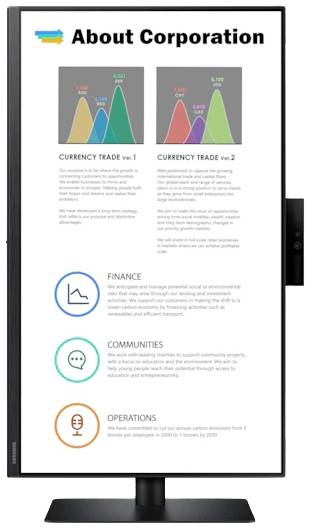 Samsung S24A400VEU Business LED-Monitor EEK E (A - G) 61 cm (24 Zoll) 1920 x 1080 Pixel 16:9 5 ms HDMI®, VGA, DisplayPort, USB-A (USB 3.2 Gen 1), Ko