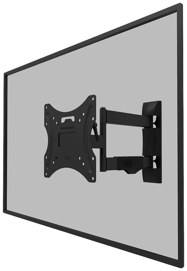 Wandhalterung für Fernseher, verstellbare Arme und Neigung, geeignet für Flachbildschirme. Ideal für flexible Bildschirmpositionierung.