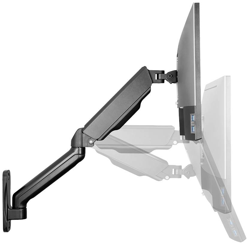 Neomounts WL70-450BL11 TV-Wandhalterung Neigbar, Schwenkbar, Höhenverstellbar 43,2cm (17") - 81,3cm (32") Neigbar, Rotierbar