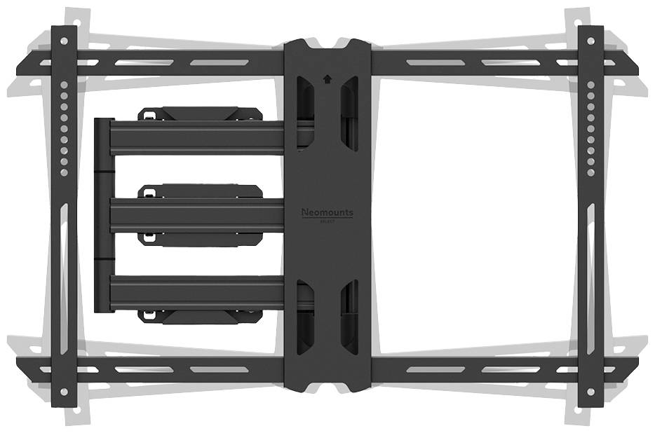 Wandhalterung für Fernseher, geeignet für verschiedene Bildschirmgrößen, mit verstellbarem Arm und stabiler Metallkonstruktion.