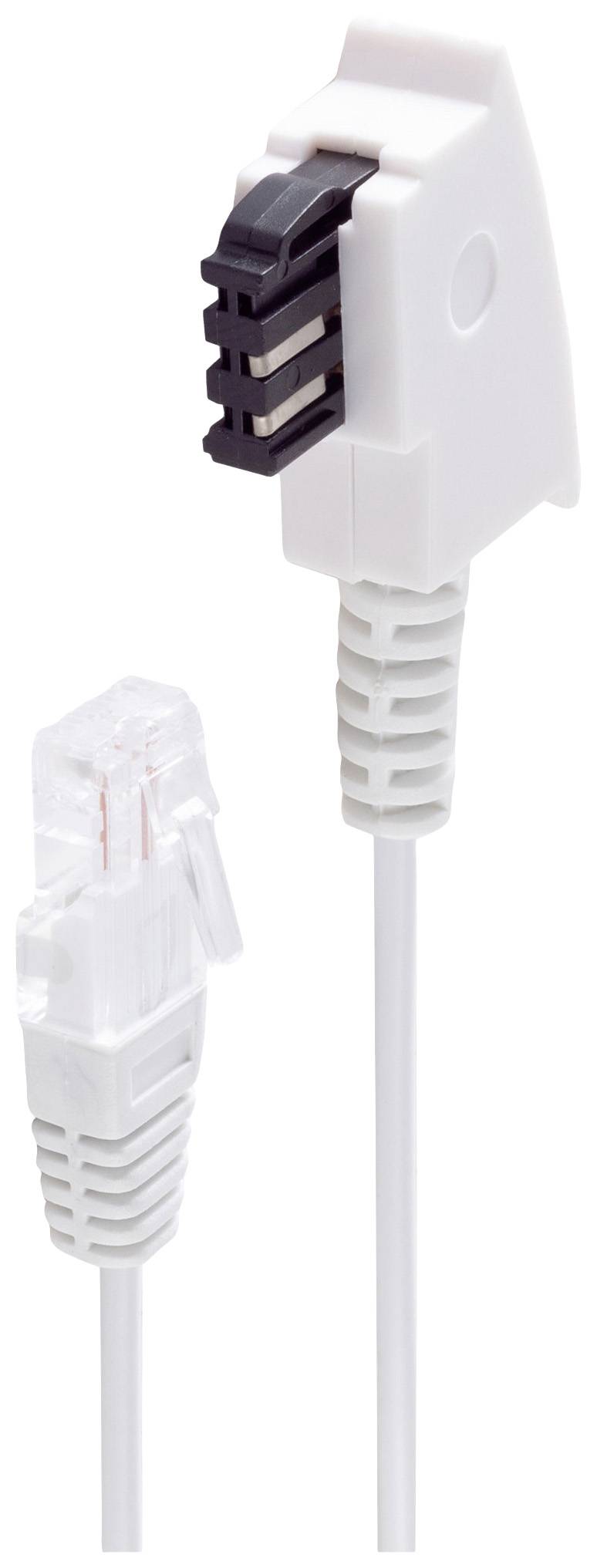 Shiverpeaks DSL Anschlusskabel [1x TAE-F-Stecker - 1x RJ45-Stecker 8p2c] 0.5 m Weiß