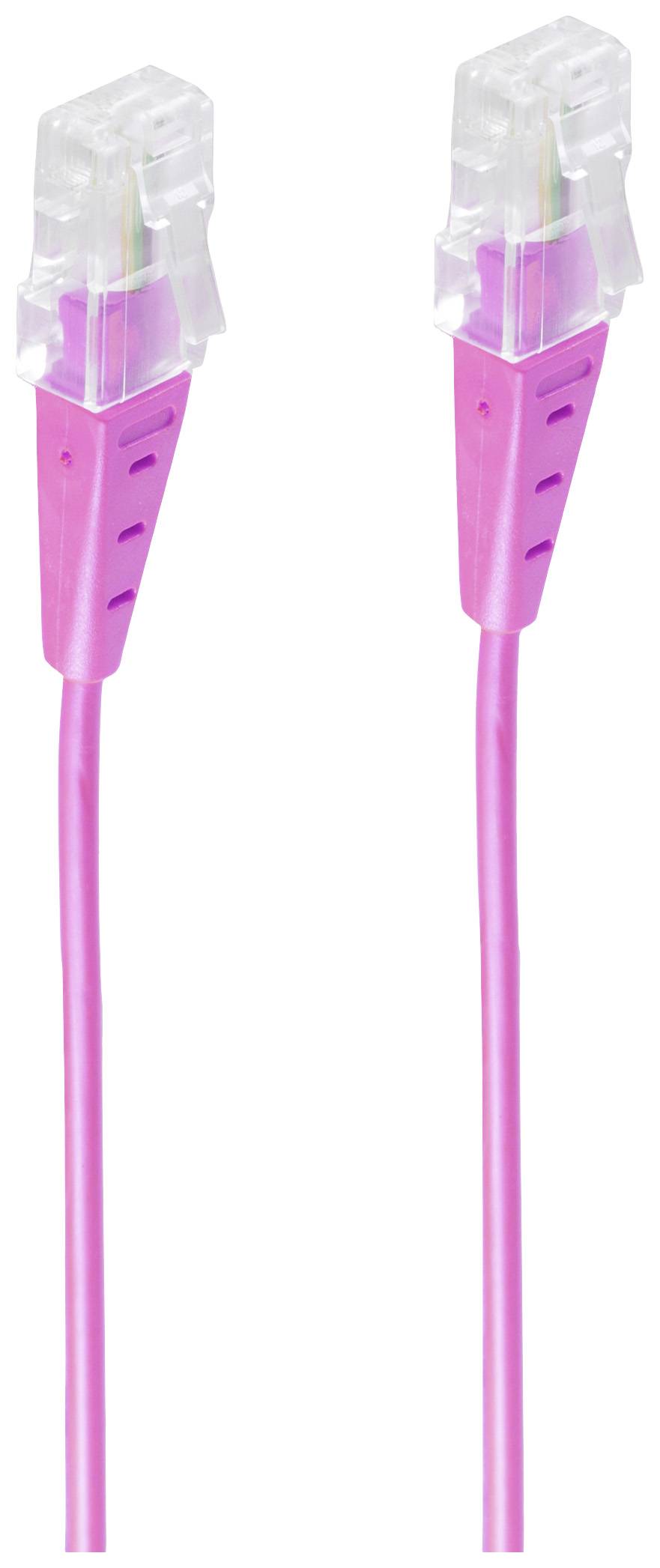 Shiverpeaks ISDN Anschlusskabel [1x RJ45-Stecker - 1x RJ45-Stecker] 1 m Magenta