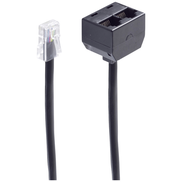 Shiverpeaks ISDN Adapter [1x RJ45-Stecker 8p4c - 2x RJ45-Buchse 8p4c] 0.15m Schwarz