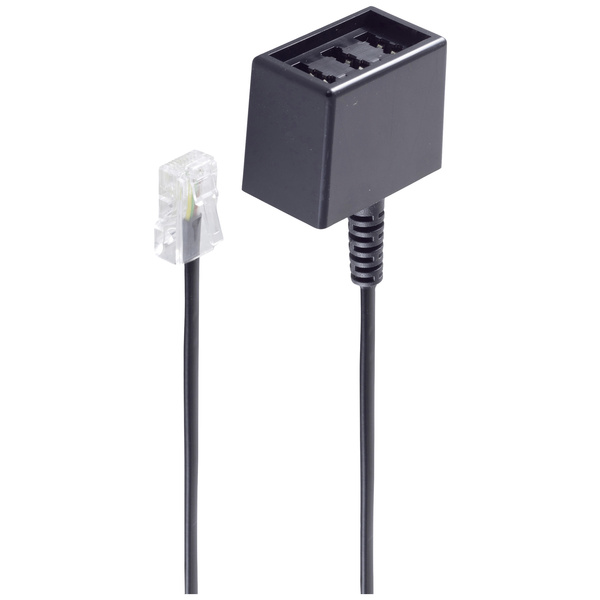 Shiverpeaks ISDN Adapter [1x RJ45-Stecker 8p4c - 1x TAE-NFN-Buchse] 0.15m Schwarz