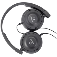 Renkforce RF-HS-130 On Ear Kopfhörer kabelgebunden Stereo Schwarz Lautstärkeregelung Renkforce RF-HS-130 On Ear Kopfhörer kabelgebunden Stereo Schwarz Lautstärkeregelung