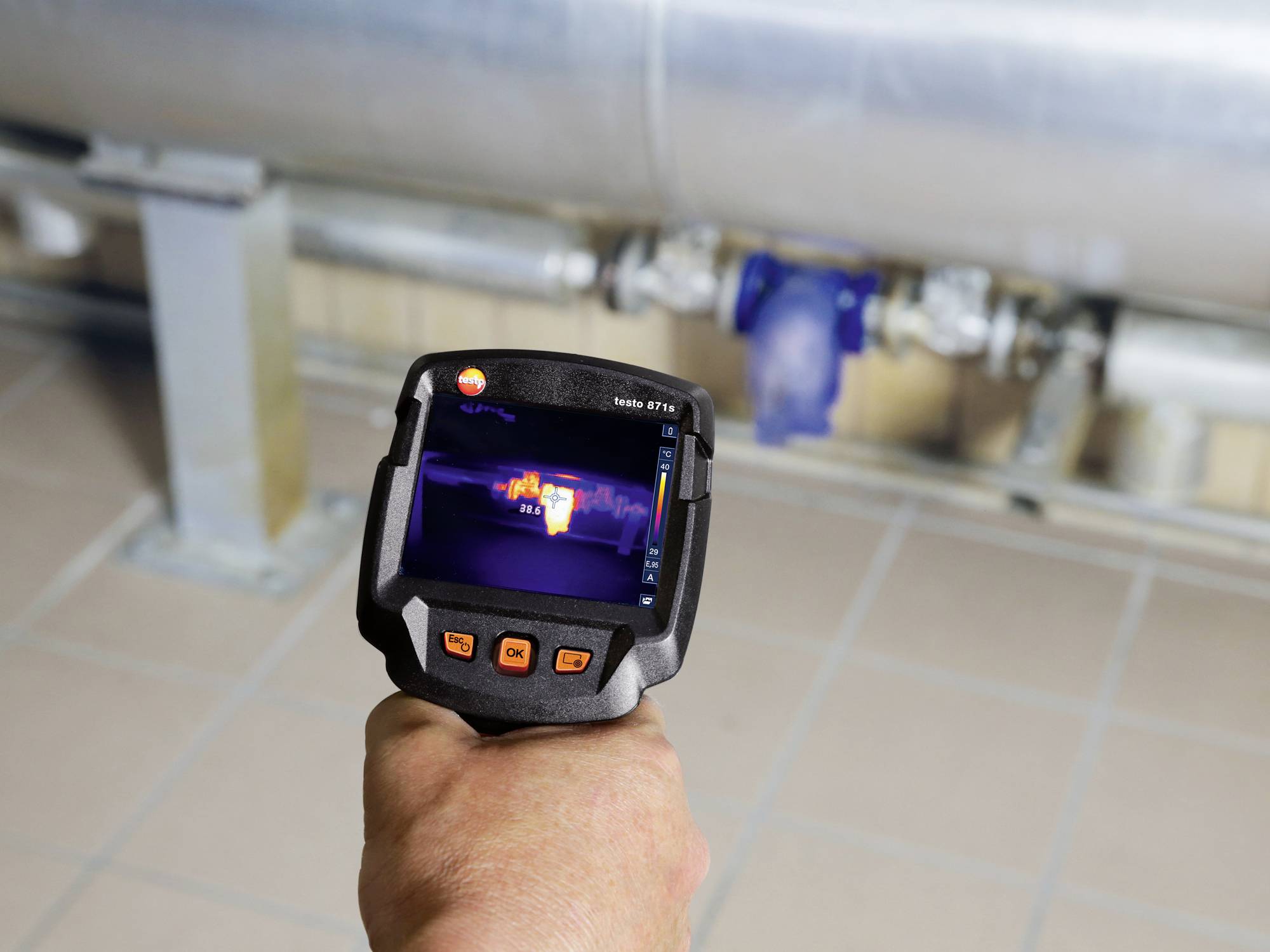 Testo 871s Wärmebildkamera -30 bis +650°C 240 x 180 Pixel 9Hz