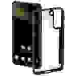Hama Metallic Frame Backcover Samsung Galaxy S22 (5G) Transparent, Schwarz Induktives Laden