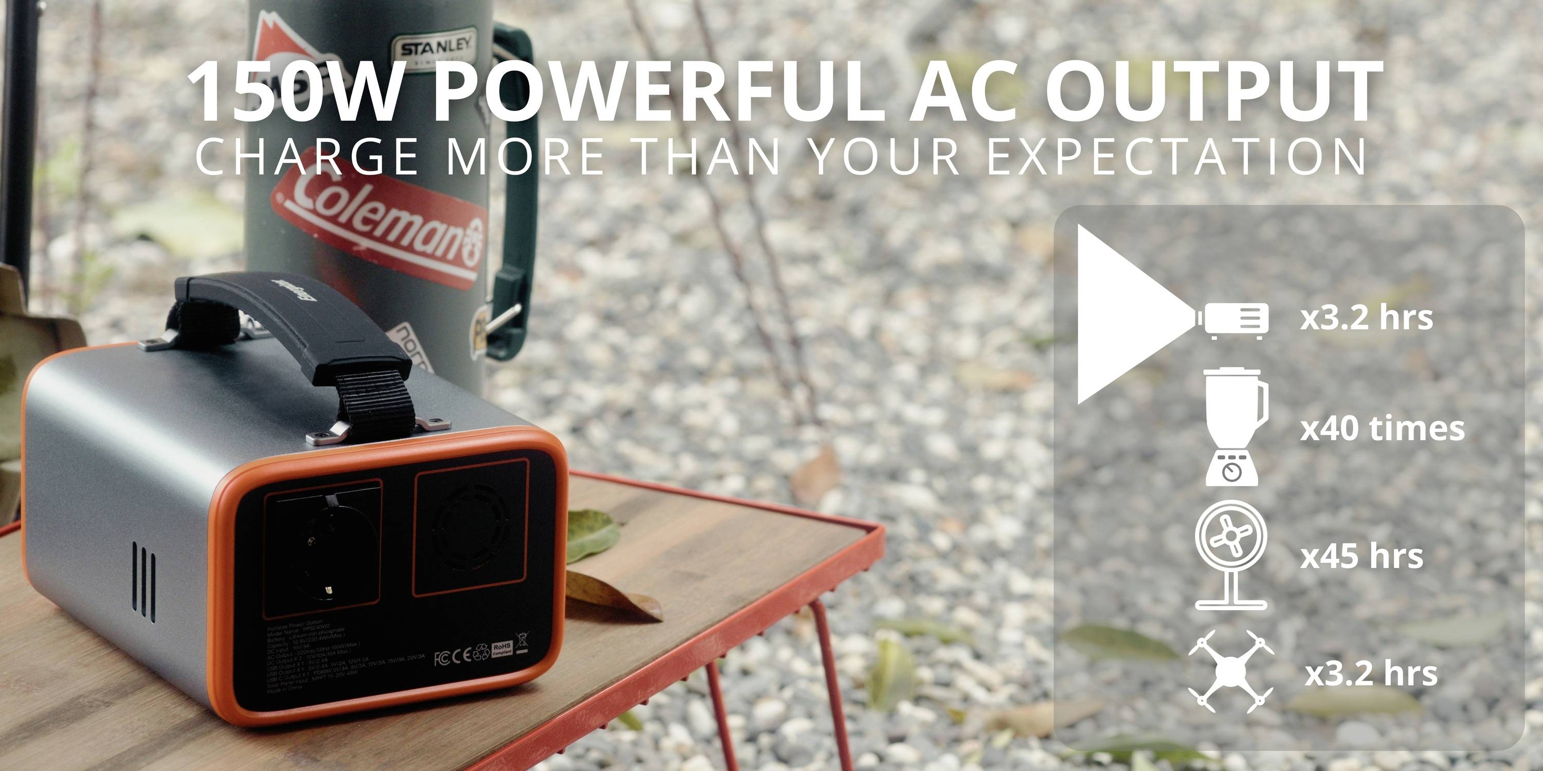 Energizer PPS240W2 Powerstation 72Ah LiFePO 4 Schwarz/Orange