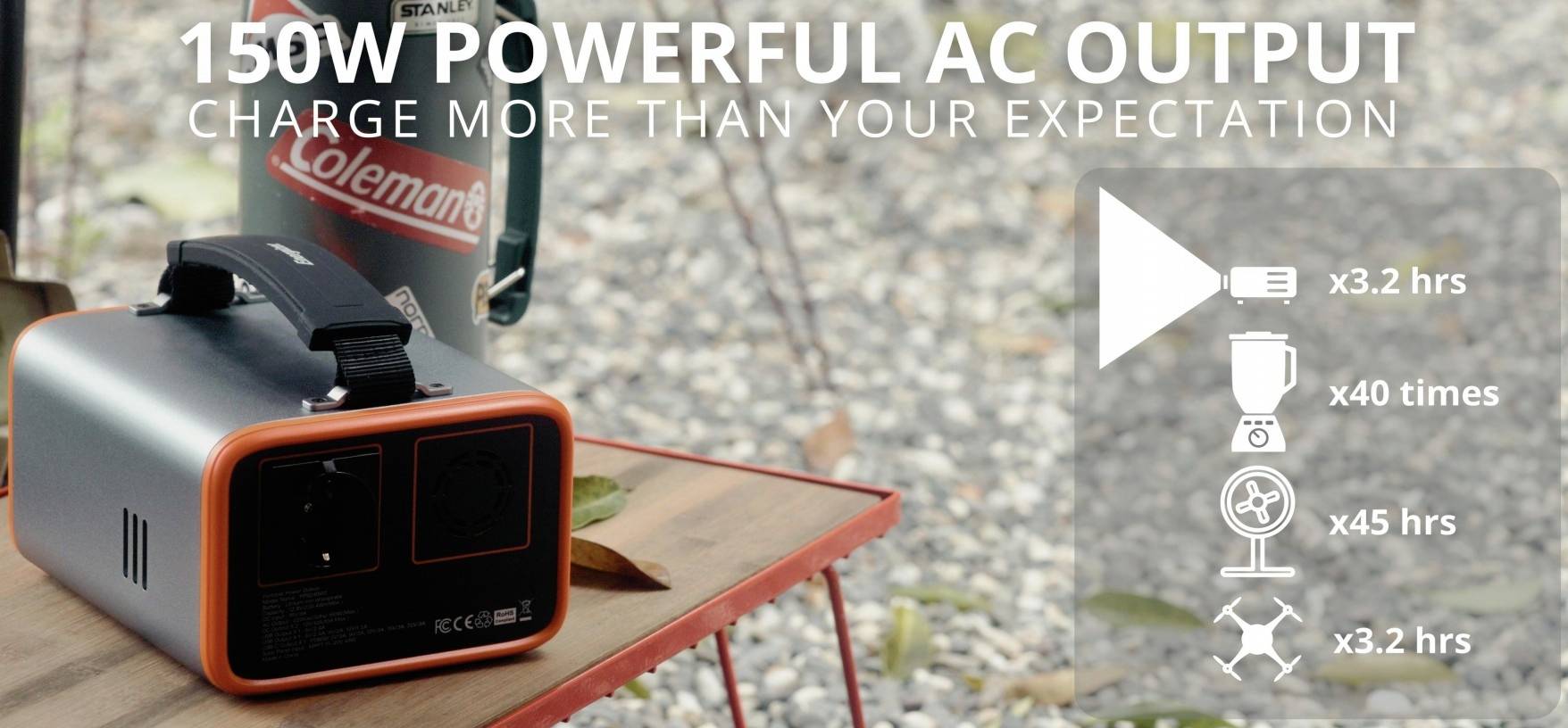 Energizer PPS240W2 Powerstation 72Ah LiFePO 4 Schwarz/Orange