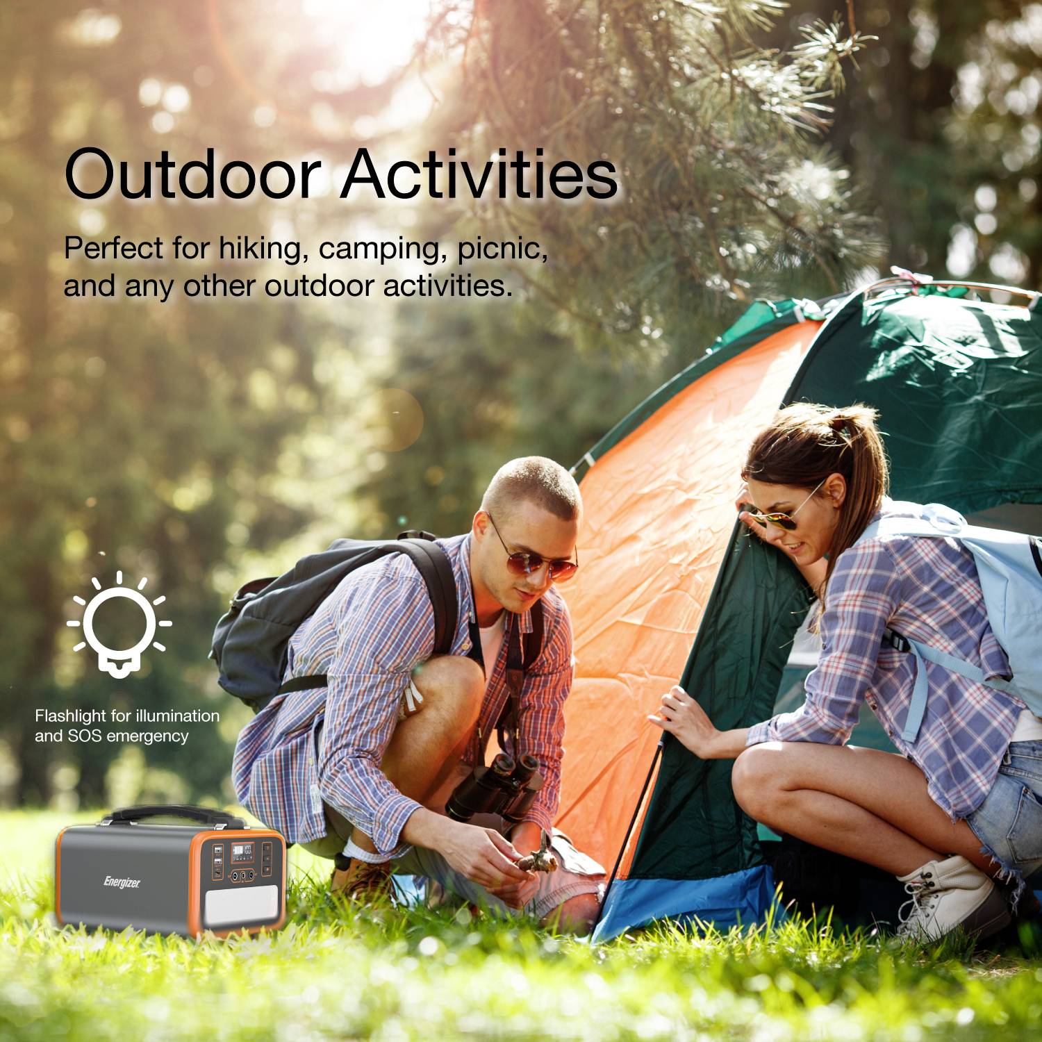 Energizer PPS240W2 Powerstation 72Ah LiFePO 4 Schwarz/Orange