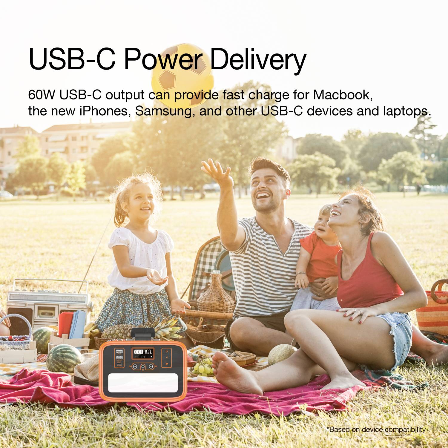 Energizer PPS240W2 Powerstation 72Ah LiFePO 4 Schwarz/Orange