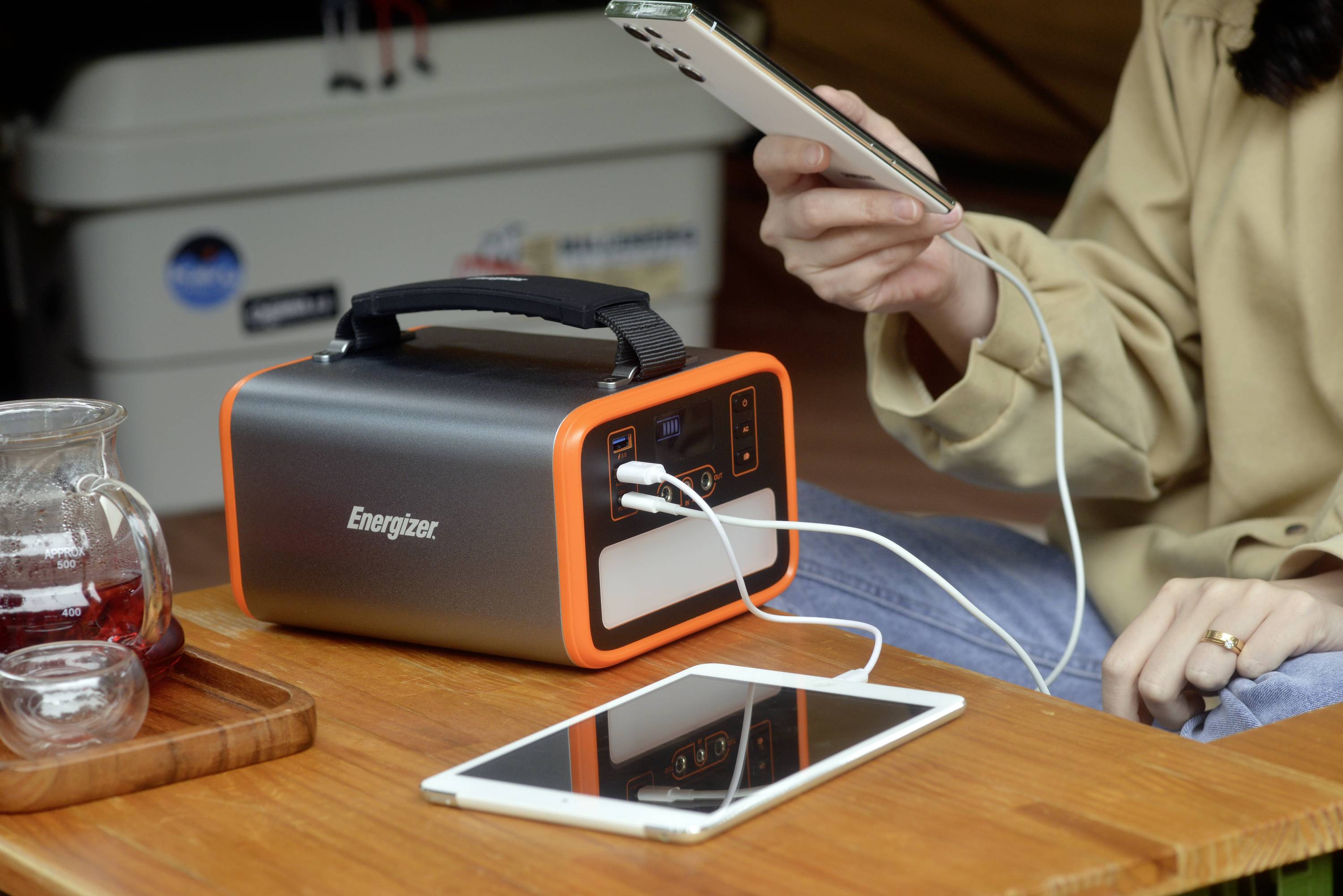 Energizer PPS240W2 Powerstation 72Ah LiFePO 4 Schwarz/Orange