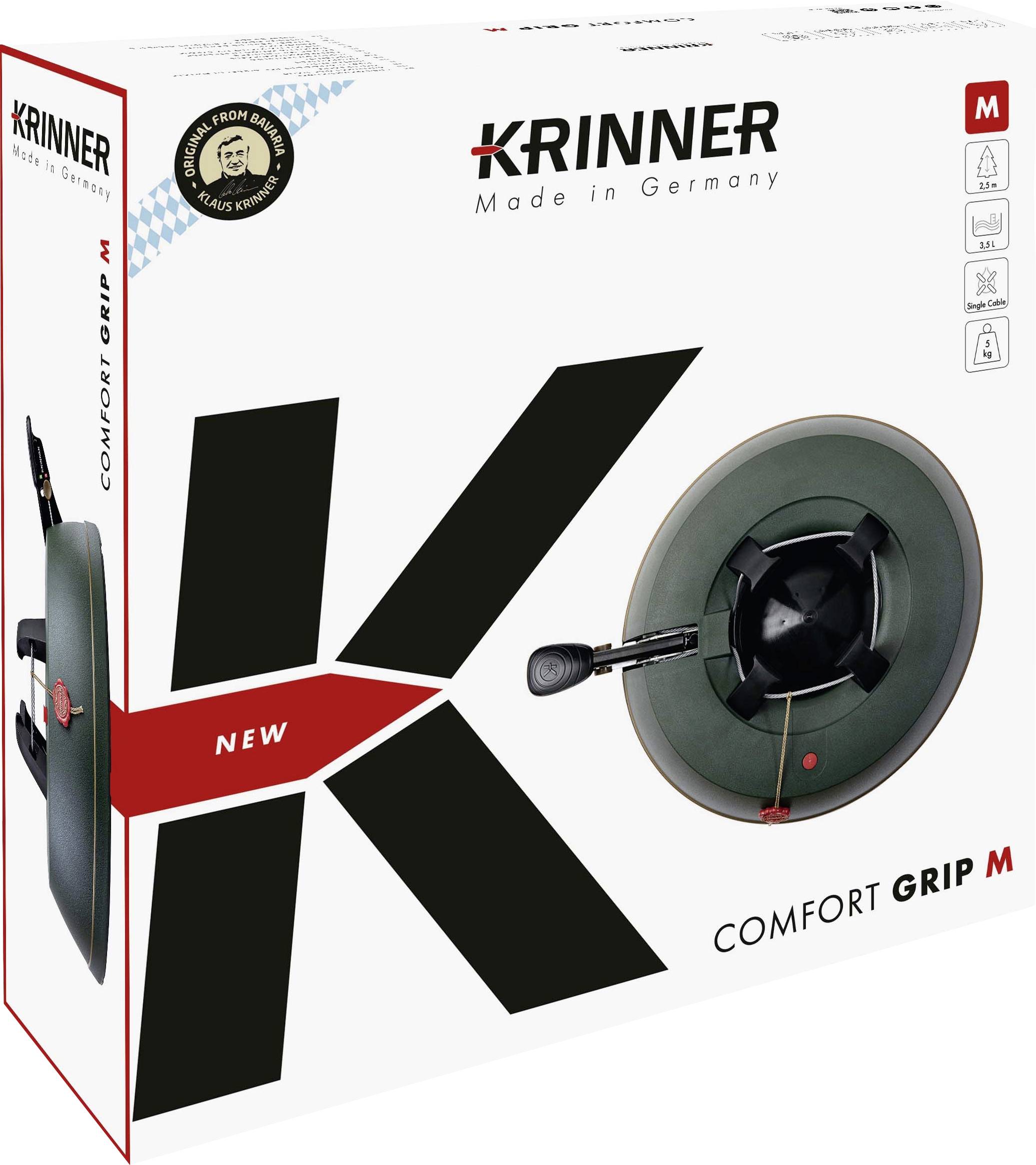 Krinner 94225 KRINNER Comfort Grip M Weihnachtsbaumständer Baumhöhe (max.) 2.5 m Einseiltechnik mit Fußhebel Wasserstandsanzeige
