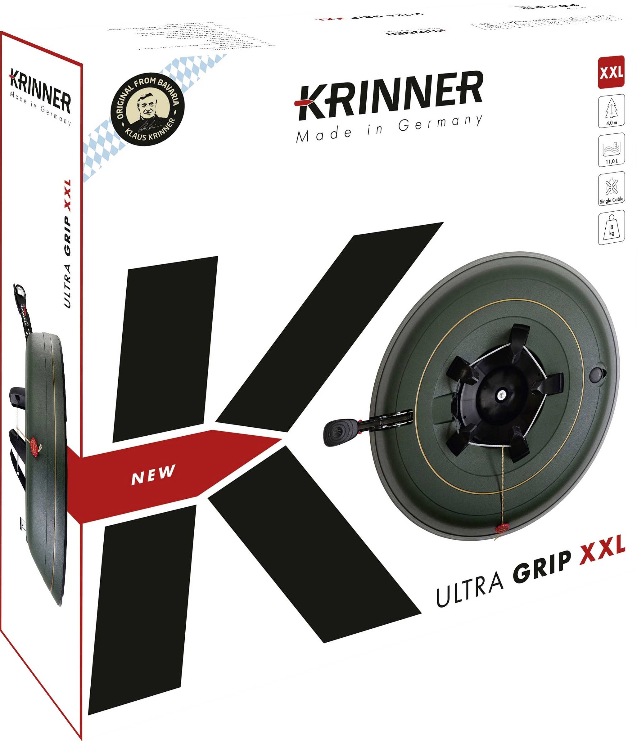 Krinner 94255 KRINNER Ultra Grip XXL Weihnachtsbaumständer Baumhöhe (max.) 4 m Einseiltechnik mit Fußhebel Wasserstandsanzeige