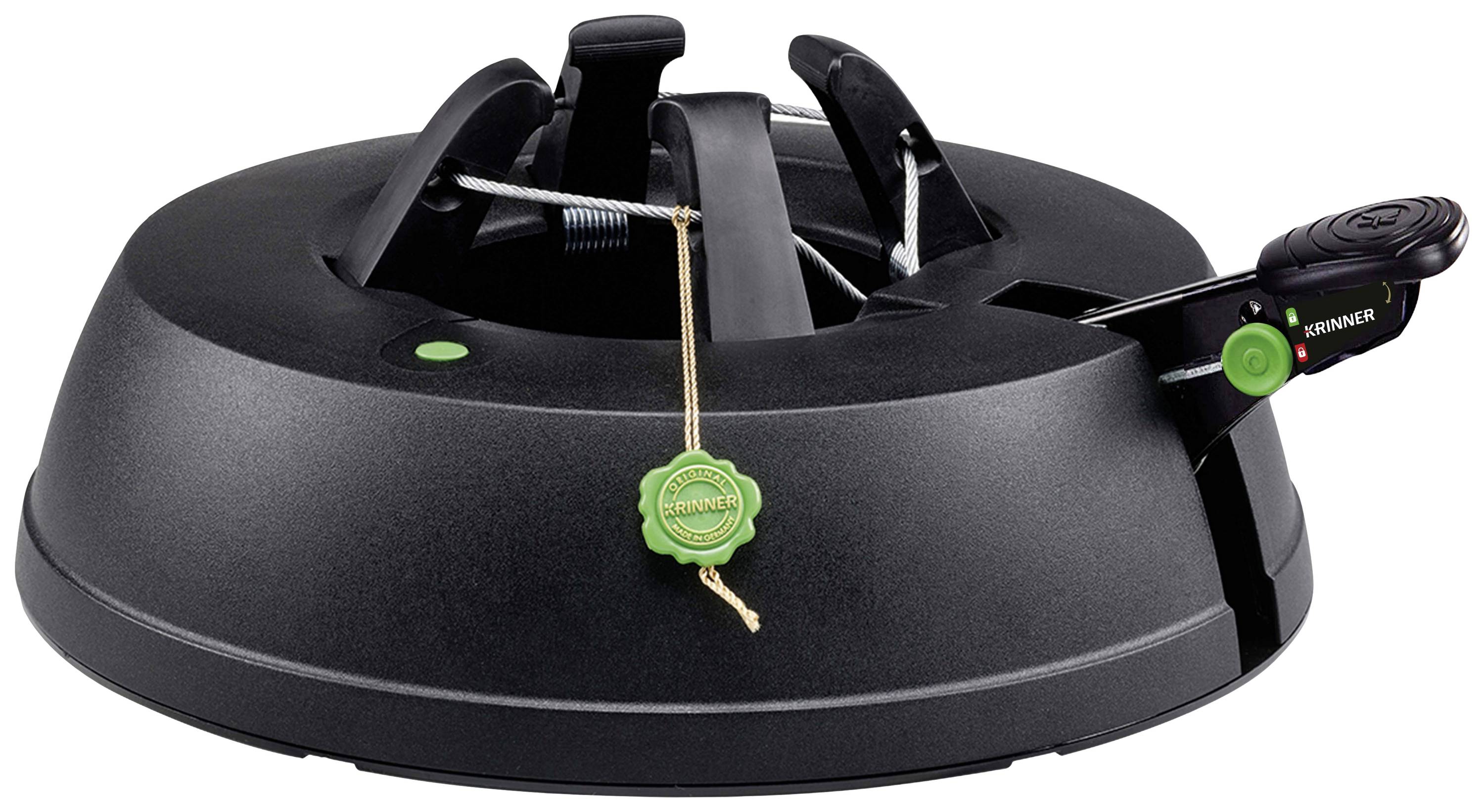 Krinner 94219 KRINNER Green Line Comfort Grip S Weihnachtsbaumständer Baumhöhe (max.) 2.2 m Einseiltechnik mit Fußhebel