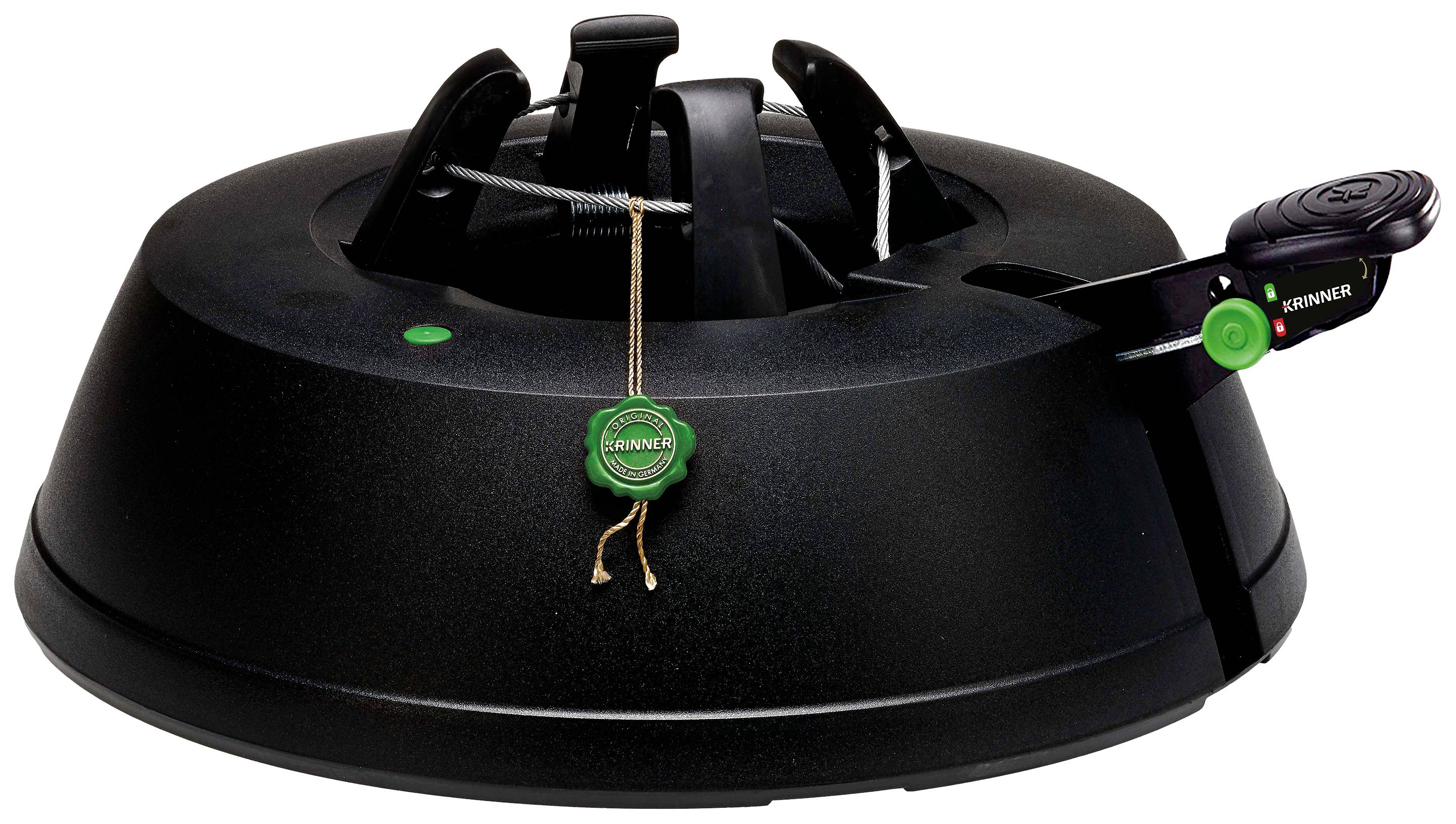 Krinner 94229 KRINNER Green Line Comfort Grip M Weihnachtsbaumständer Baumhöhe (max.) 2.5 m Einseiltechnik mit Fußhebel Wasserstandsanzeige