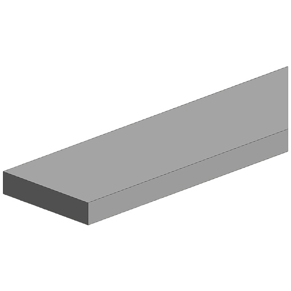 Polystyrol Quadrat-Profil (L x B x H) 350 x 0.5 x 0.25 mm 10 St.