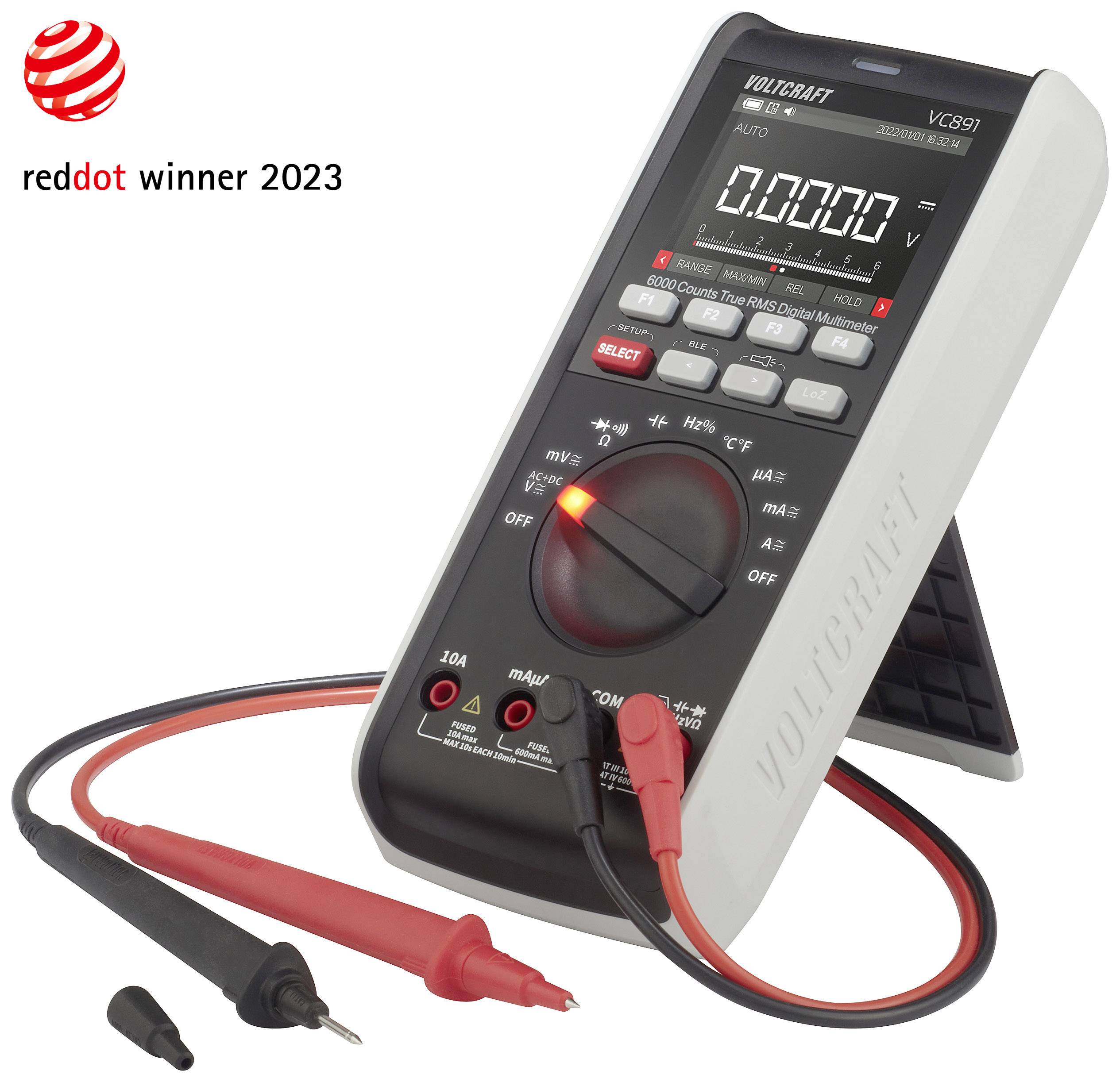 VOLTCRAFT VC891 Hand-Multimeter digital Datenlogger, LoZ CAT III 1000 V, CAT IV 600V Anzeige (Counts): 60000
