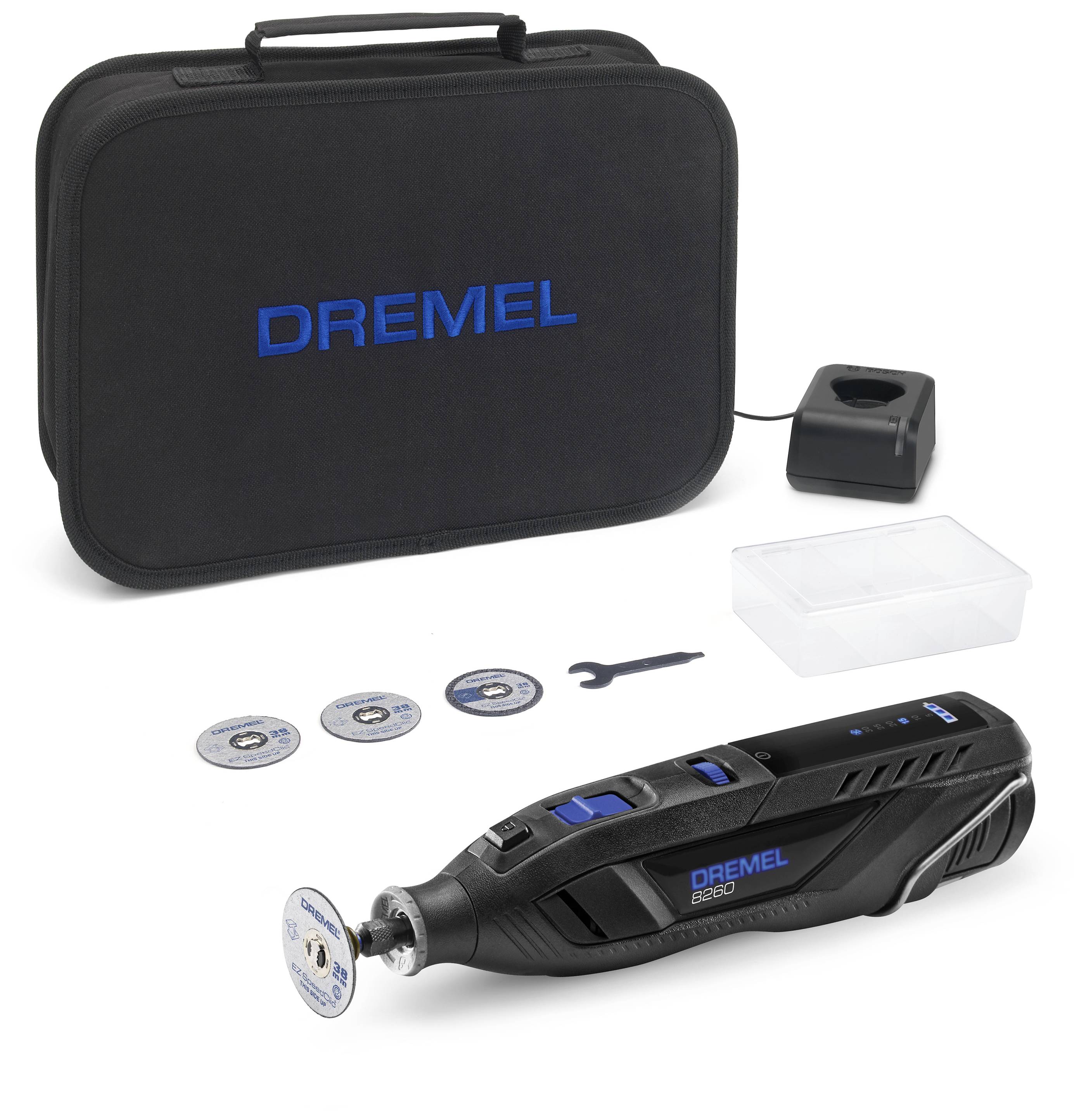 Dremel 8260 F0138260JA Multifunktionswerkzeug inkl. Akku, inkl. Ladegerät, mit Zubehör 1 Stück 12V 3Ah Anzahl mitgelieferte Akkus