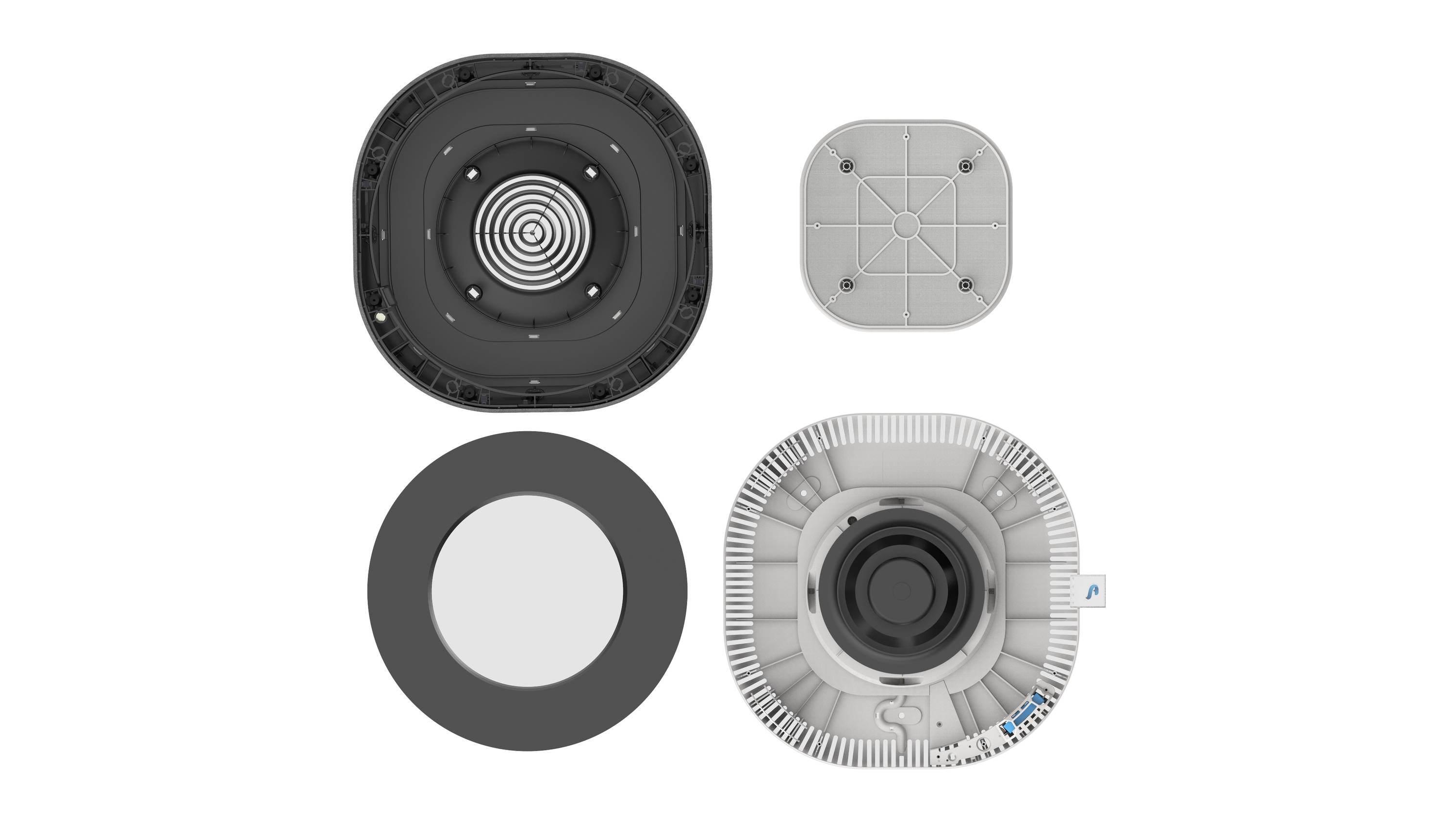 Aura Air AUA-10001 AUA-10001 Luftreiniger 55m² Weiß, Grau