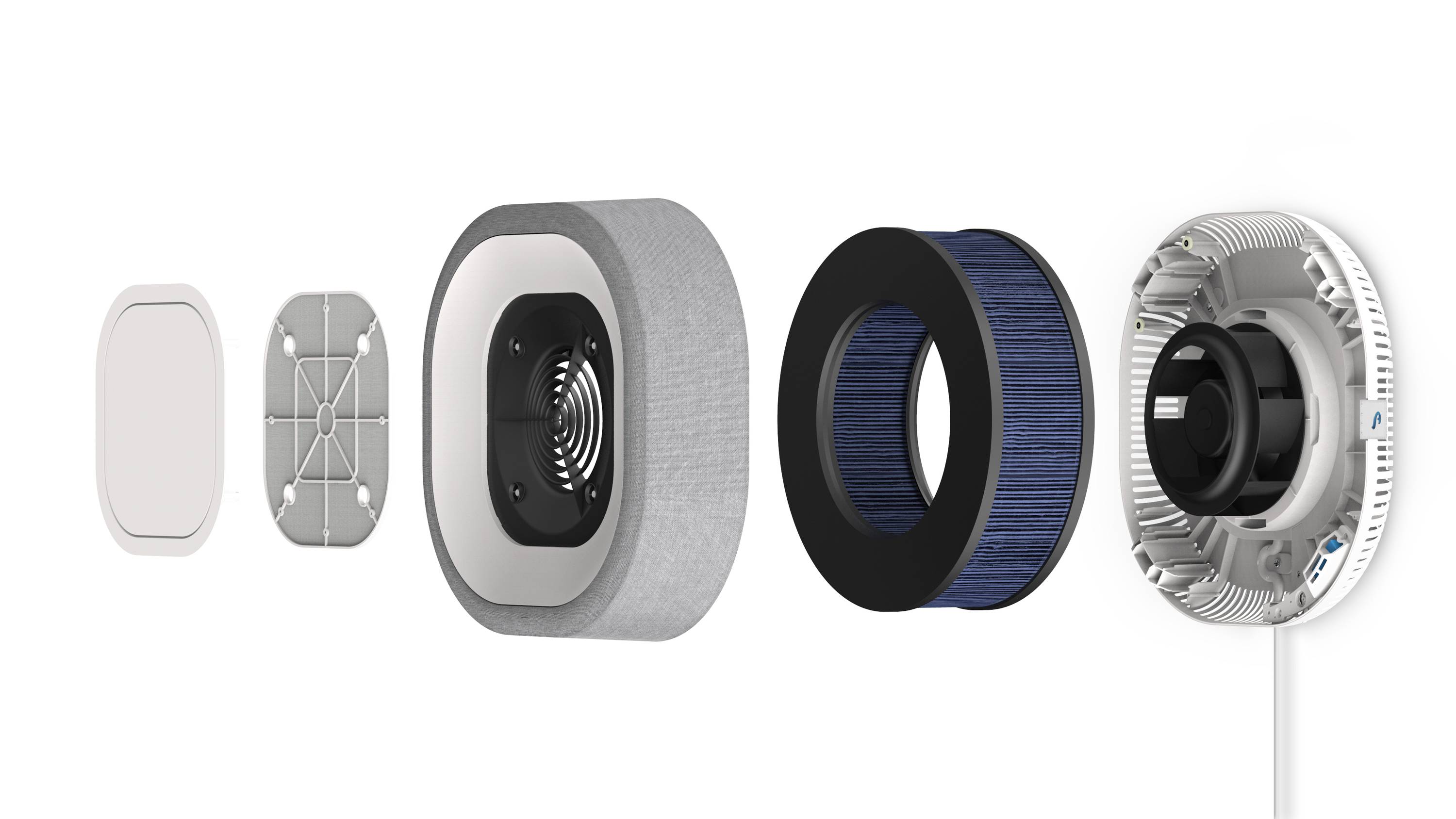 Aura Air AUA-10001 AUA-10001 Luftreiniger 55m² Weiß, Grau