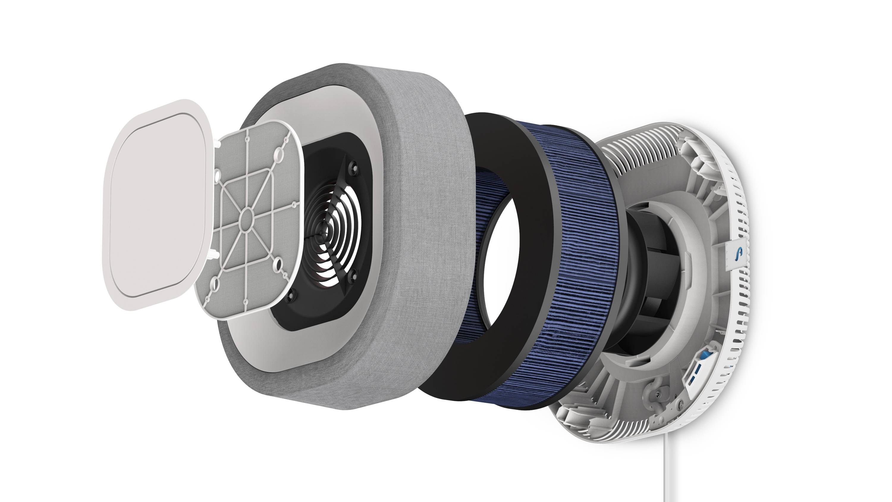 Aura Air AUA-10001 AUA-10001 Luftreiniger 55m² Weiß, Grau