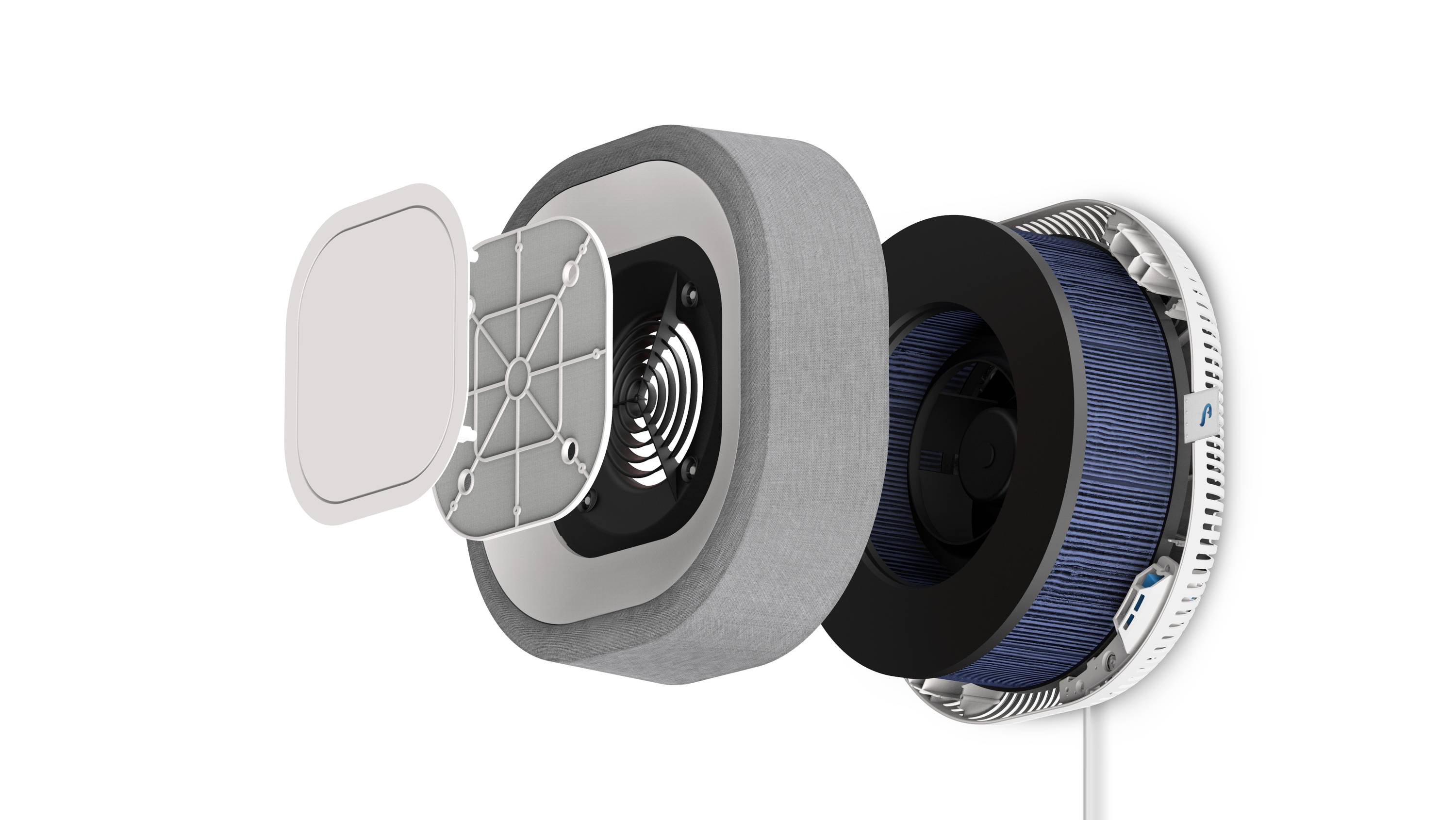 Aura Air AUA-10001 AUA-10001 Luftreiniger 55m² Weiß, Grau