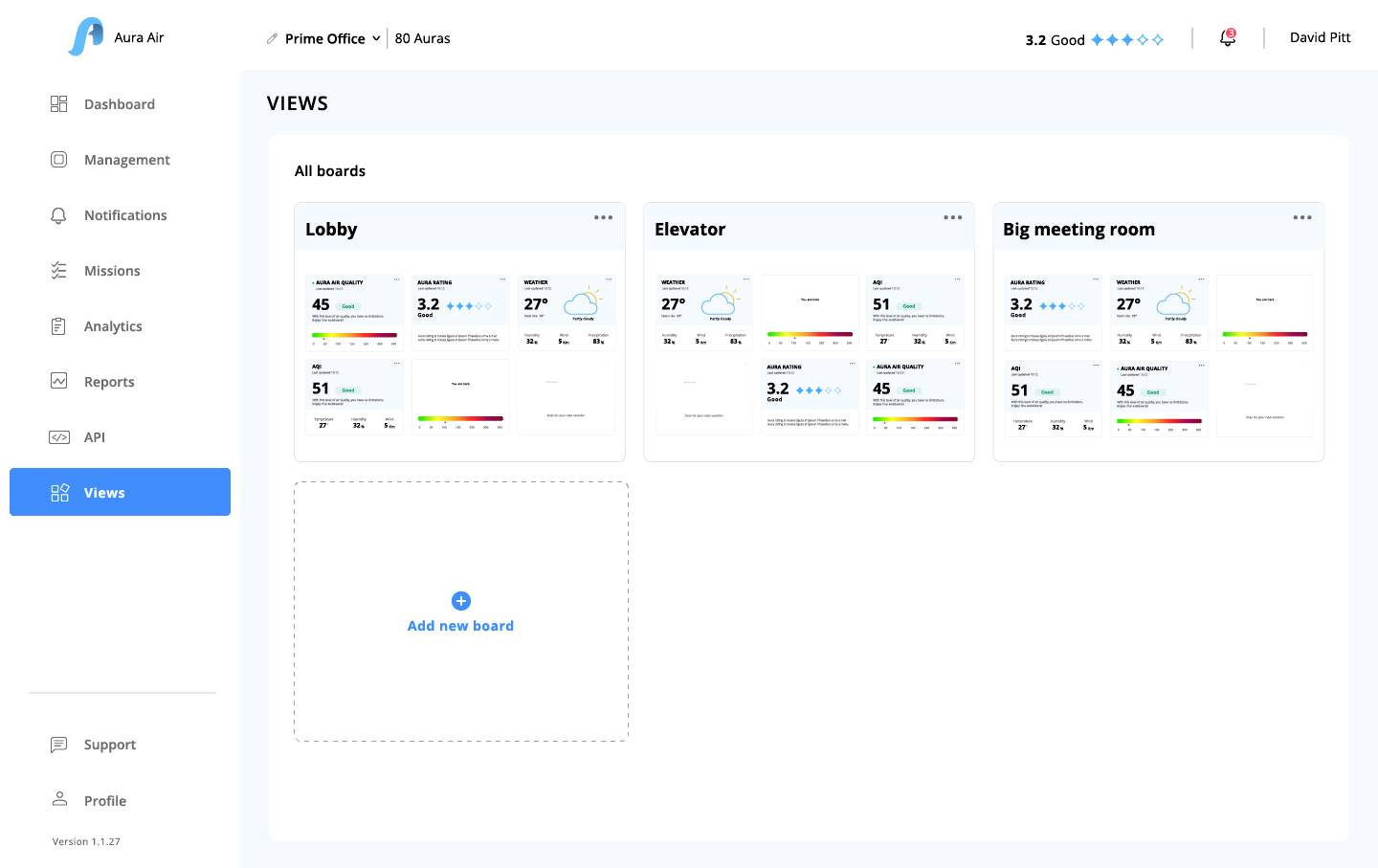 Aura Air AUA-10001 AUA-10001 Luftreiniger 55m² Weiß, Grau