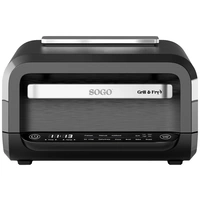SOGO Human Technology Tischgrill 4l 1700W max Überhitzungsschutz, Timerfunktion, stufenloser Temperaturregler, BPA-frei Schwarz SOGO Human Technology Tischgrill 4l 1700W max Überhitzungsschutz, Timerfunktion, stufenloser Temperaturregler, BPA-frei Schwarz