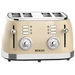 SOGO Human Technology 4-Scheiben-Toaster Kontrollleuchte, Toastfunktion Beige, Metallic SOGO Human Technology 4-Scheiben-Toaster Kontrollleuchte, Toastfunktion Beige, Metallic