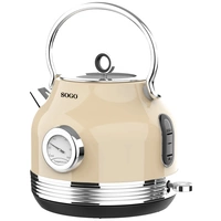 SOGO Human Technology Wasserkocher schnurlos, Überhitzungsschutz, Cool-Touch-Gehäuse Beige, Metallic Fassungsvermögen: 1.8l SOGO Human Technology Wasserkocher schnurlos, Überhitzungsschutz, Cool-Touch-Gehäuse Beige, Metallic Fassungsvermögen: 1.8l