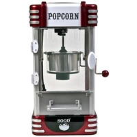 SOGO Human Technology PAL-SS-11350 Popcorn-Maker Silber-Rot SOGO Human Technology PAL-SS-11350 Popcorn-Maker Silber-Rot