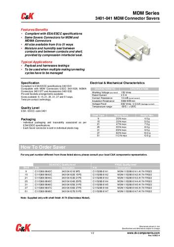 C & K Switches 340104105B31PS 1St.