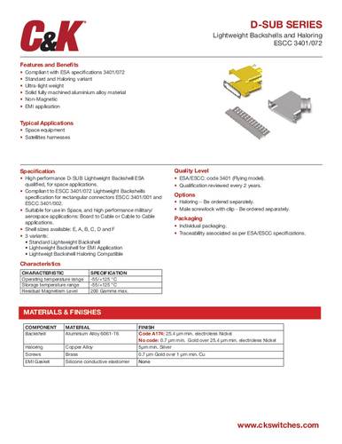 C & K Switches 340107209BNMBA 1St.