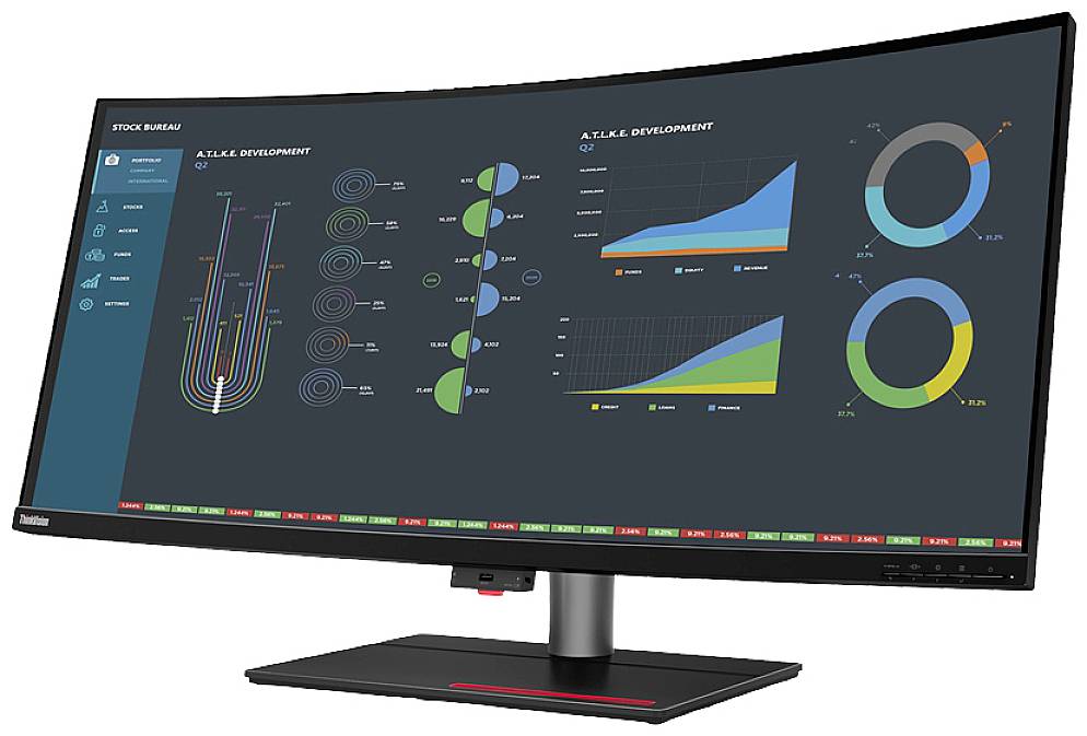 Lenovo ThinkVision P40w-20 LED-Monitor EEK G (A - G) 100.8 cm (39.7 Zoll) 5120 x 2160 Pixel 21:9 6 ms Thunderbolt 4, HDMI®, DisplayPort, USB-A (USB