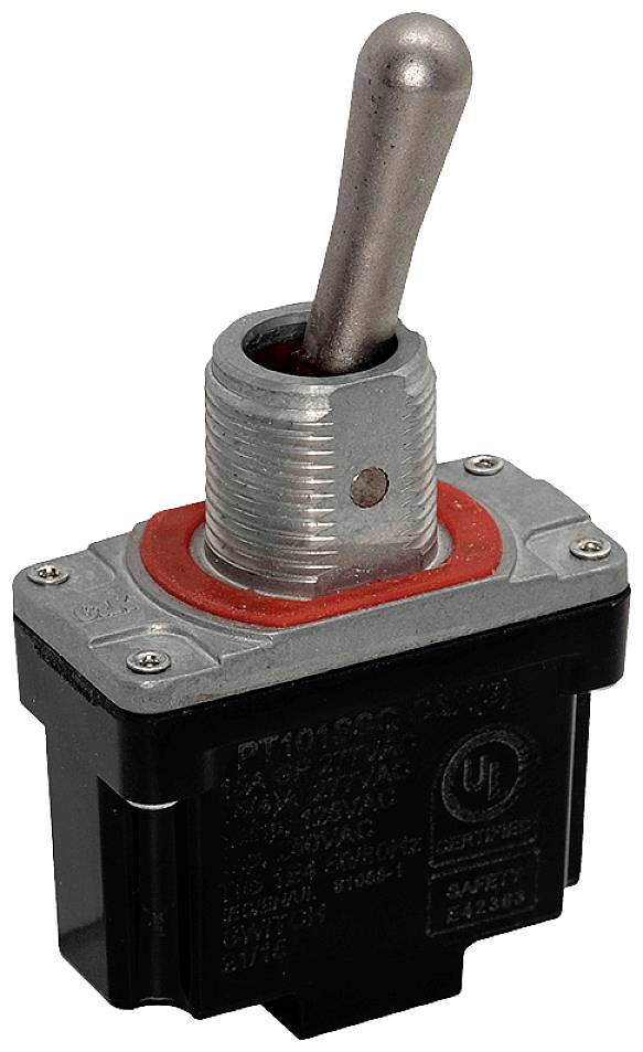 C & K Switches PT105SQQ Kippschalter 277 V/AC, 250 V/DC 10A 1 x (Ein)/Aus/(Ein) IP68 1 St. Tray