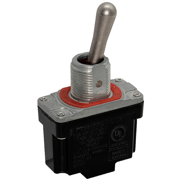 C & K Switches PT105SSQ Interrupteur à levier 277 V/AC, 250 V/DC 10 A 1 x (On)/Off/(On) IP68 1 pc(s) Tray