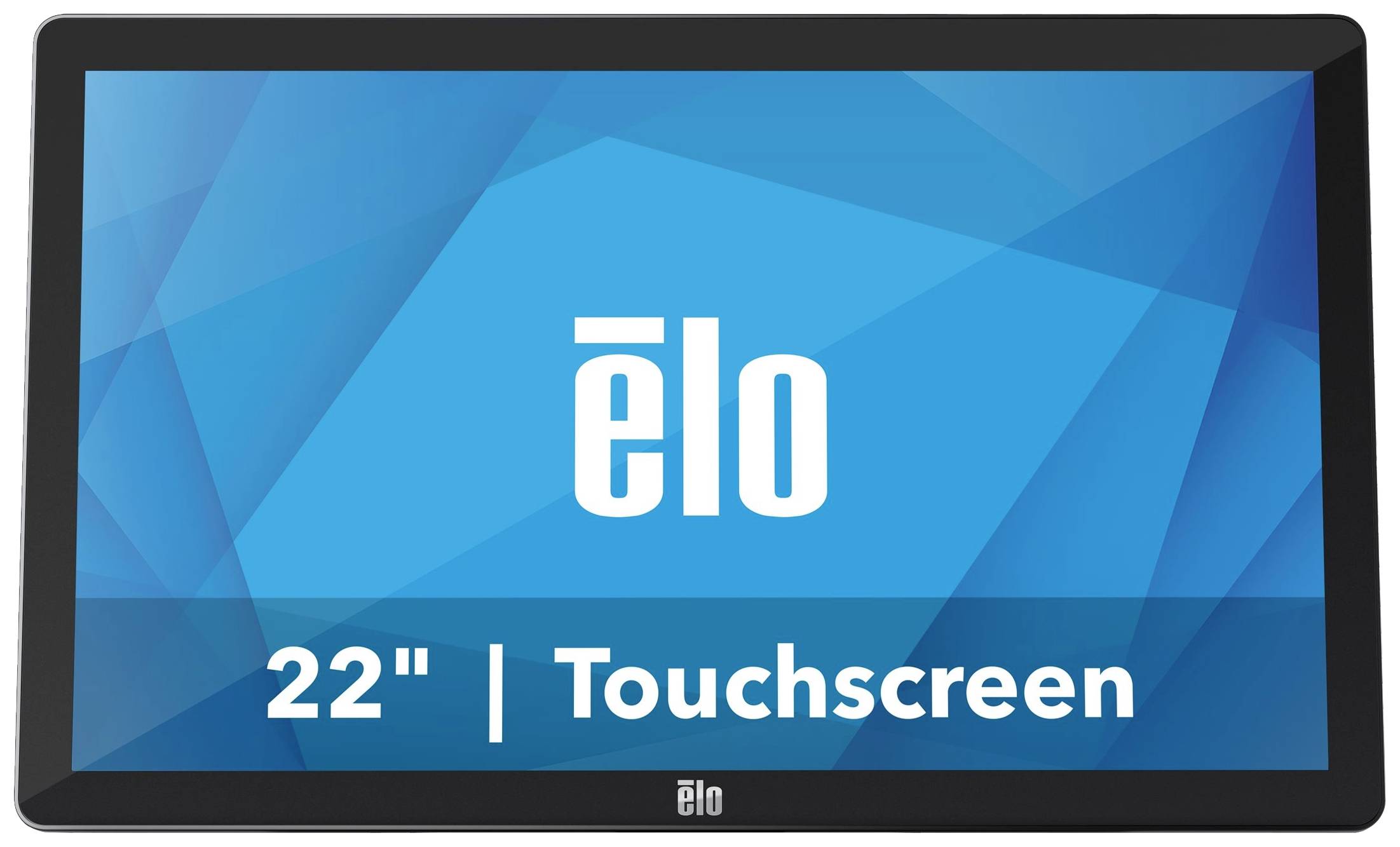Ein Touchscreen-Monitor von elo mit einer Bildschirmgröße von 22 Zoll.